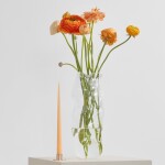 Ester & erik Svíčka Slim 32 cm – 19/2 Melon, oranžová barva, vosk