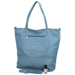 Trendy dámská koženková kabelka Lisabeth, světle modrá