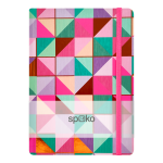 Zápisník linkovaný A5 Spoko, 75g, 96 str.- Creative III (barevná mozaika)