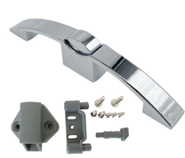 Nábytkový zámek do karavanů chrom - push lock