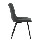 Jídelní židle, šedá, látka, DCL-193 GREY2