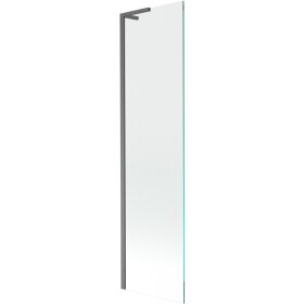 MEXEN/S - Next L vanová zástěna FIX 50 x 150, transparent, grafit kartáčovaná 895-050-000-03-00-66