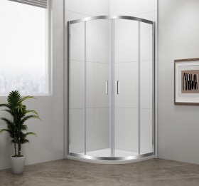 POLYSAN - EASY čtvrtkruhová sprchová zástěna 900x900, L/R, čiré sklo EL2615