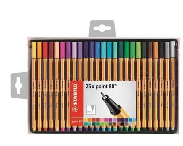Popisovač STABILO point liner 88 sada 25 ks v pouzdru