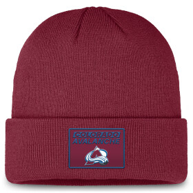 Fanatics Pánská Zimní Čepice Colorado Avalanche Authentic Pro Rink Prime Cuffed Beanie