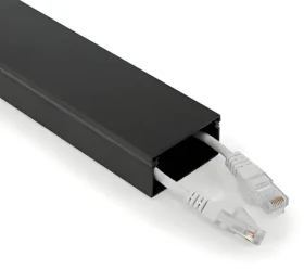 Nedis Kabelový organizér černá / Organizér kabelů / hliníkový / max. O 25 mm / 1 ks (CMDT5025BK110)