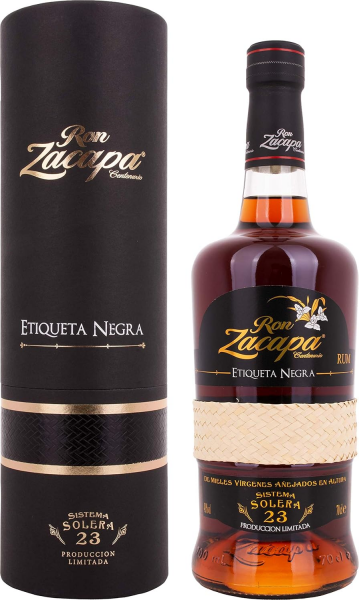 Ron Zacapa Centenario Solera ETIQUETA NEGRA Rum 23y 43% 0,7 l (tuba)