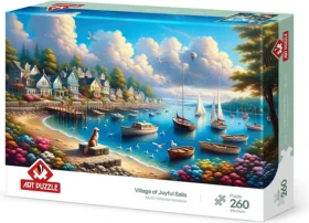 ART PUZZLE 40268 Puzzle Přístav plný plachetnic