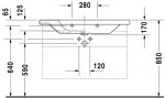 DURAVIT - DuraStyle Umyvadlo 100x48 cm, s 1 otvorem pro baterii, bílá 2320100000