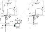 IDEAL STANDARD - CeraFlex Umyvadlová baterie s výpustí, chrom B1713AA