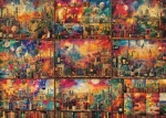 SCHMIDT Puzzle Cestování s knihami a vínem