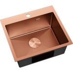 MEXEN - Solix ocelový dřez 1-bowl 500 x 450 mm, měď HC 6402501000-65HC