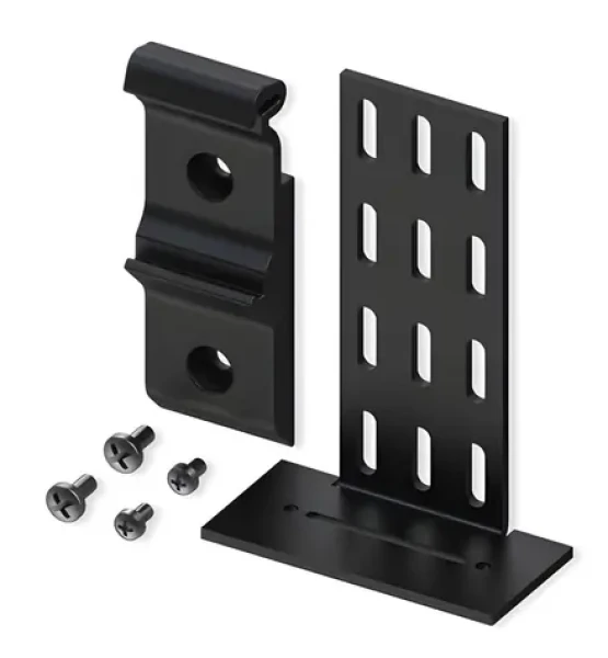 Teltonika držák na DIN lištu Compact černá / Držák na DIN lištu / 53,6x25x77 mm / Ocel S235JR (PR5MEC23)