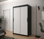 Šatní skříň Abi Jodelka 1 Barva korpusu: Dub artisan, Rozměry: 100 cm, Dveře: Bílá mat