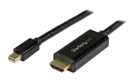 StarTech pasivní adaptér Mini DisplayPort M na HDMI M černá 5m / 4k a 2K / audio 7.1 (MDP2HDMM5MB)