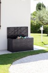 TOOMAX WOOD zahradní plastový úložný box 420 L - grafit