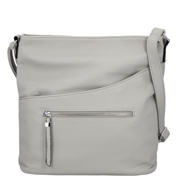 Trendy dámská koženková crossbody kabelka Lima, šedá