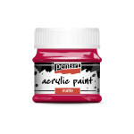 Pentart Matte akrylová barva 50 ml červená karmínová