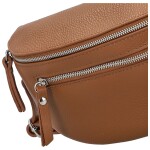 Trendy dámská kožená kabelko-ledvinka Arwel, koňaková