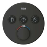 GROHE - Grohtherm SmartControl Termostatická baterie pod omítku, pro 3 spotřebiče, matná černá 291212430