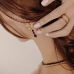 Look 148 - Dámský set šperků – černý turmalín, růžový rubín