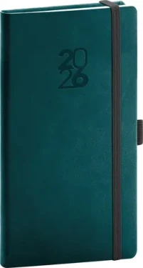 NOTIQUE Kapesní diář Aprint Top 2026 petrolejový / 9 x 15.5 cm (PGD-KAPAT-6730)
