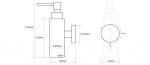 SAPHO - X-STEEL dávkovač mýdla 150ml, nerez mat XS100