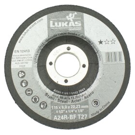 Kotouč brusný LUKAS, 115 x 6,0mm, 22,2mm, ocel