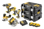DeWalt DCK500P3T-QW / Sada Aku nářadí: DCD796 + DCF887 + DCS335 + DCS570 + DCL050 / 3x 18V 5.0Ah (DCK500P3T-QW)