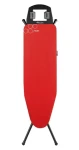 ROLSER Žehlicí prkno K-22 Black Tube L červená / 120 x 38 cm / Výška 60–94 cm / Snímatelný dvouvrstvý potah