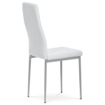 Jídelní židle, bílá, ekokůže, DCL-377 WT