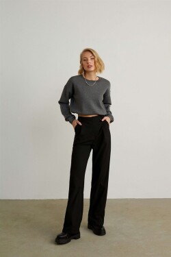 VATKALI Cross Palazzo Trousers Black