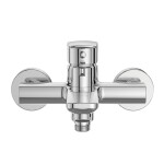 Mereo Vanová nástěnná baterie, Pego, 150 mm, s keramickým přepínačem, bez příslušenství, chrom CB90104P