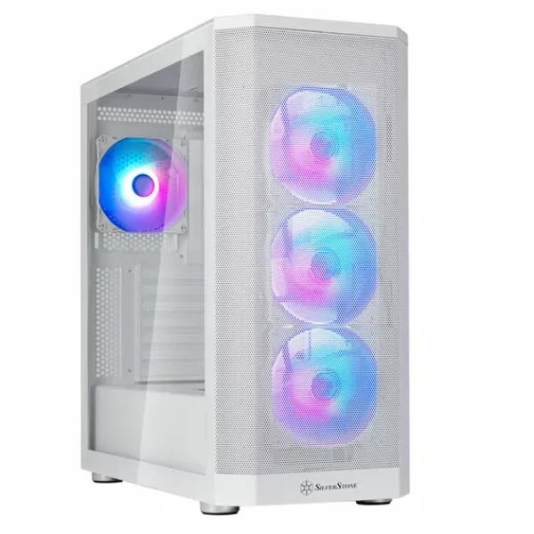 Silverstone FARA 514X bílá / ATX / 2x USB-A 3.0 / 1x USB-C 3.0 / 4x 120mm ARGB / bez zdroje / průhledná bočnice (SST-FA514X-WG)