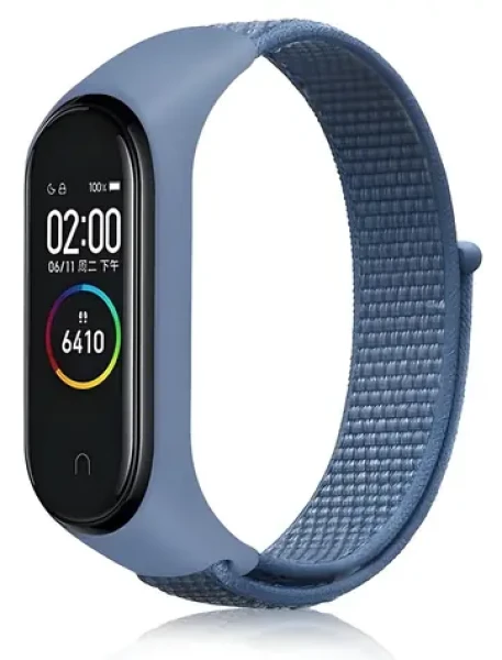 Beline NylonLoop modrá / Řemínek / pro Xiaomi Mi Band 3/4/5/6/7 / nylonový