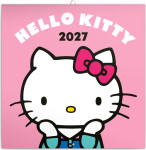 Kalendář 2027 poznámkový: Hello Kitty , 30 x 30 cm