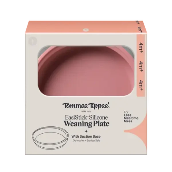 Tommee Tippee Silikonový talíř s přísavkou růžová (448749-T)