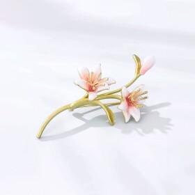 Květinová brož Clio, Zelená