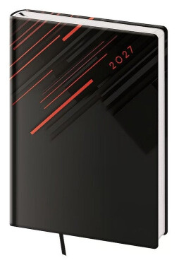 Diář 2027 denní A5 Vario - 1 RED LINES