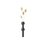 Stoff Nagel Designová vázička STOFF Nagel Black, černá barva, kov