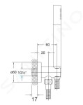 STEINBERG - 100 Set sprchové hlavice, držáku a hadice, chrom 100 1670