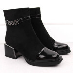 D&A S.Barski boty s ozdobným podpatkem Premium Collection W MR880-018 OLI269A 37