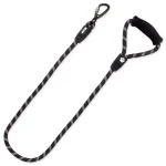 ACTIVE DOG Vodítko Sport L černé / 1,3 x 120 cm / karabina s pojistkou / pěnové madlo (0904-90471)