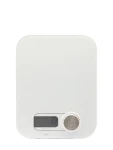 Weis ECO PRO bílá / Kuchyňská váha / max. 5 kg / LCD displej / funkce Tara / bez použití baterií (4010411105313)