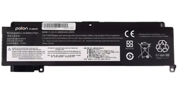TRX Polion 01AV405 / Baterie pro notebook / Lenovo ThinkPad T460s, T470s / 11,4 V / 2 000 mAh / neoriginální (TRX-PLNB403)