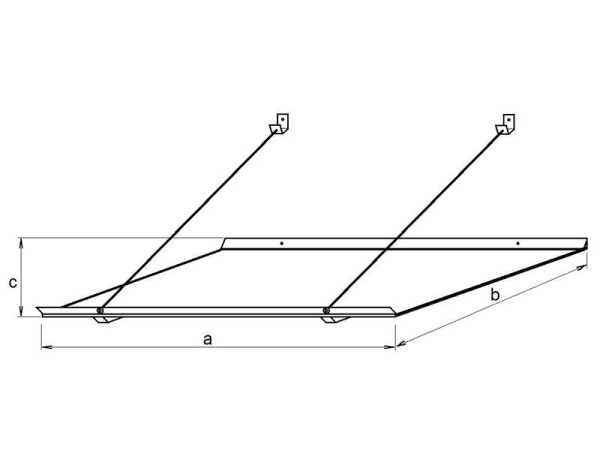 Vchodová stříška – LanitPlast SP1 (hnědá)