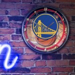 Hodiny Golden State Warriors NBA Chrome
