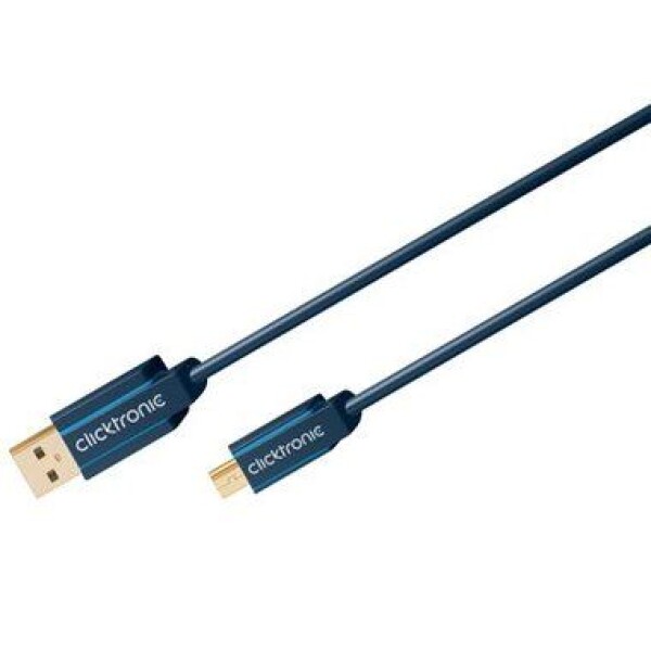 Clicktronic 11.90.1311 USB 2.0, USB A(M) - miniUSB 5pin B(M), 1m