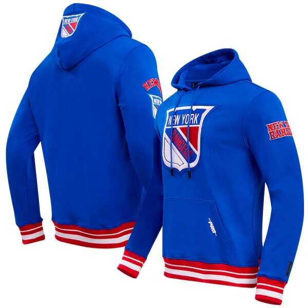 Pánská mikina New York Rangers NHL Pro Standard Retro Classic Fleece Pullover Hoodie - Blue Velikost: S