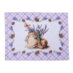 Sada 4 ks prostírání a stolního běhounu LEVANDULE